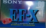 Cassette Sony C-60EFXC. Fixed Price $6.00.