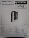 Sanyo Vintage Original Mini Cassette Recorder M1000 Service Manual. Fixed Price $14.98.