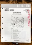Sony D-T100 Cd Player / Discman Corr. Service Manual *original*. Fixed Price $9.97.