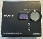 Sony Walkman Portable Minidisc Recorder Net Md MZ-NE410 W/ Blank. Fixed Price $120.00.