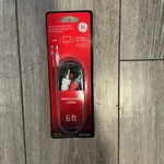 Ge - Stereo Audio Cable 6FT / 1.8M Black Model #32607. Fixed Price $5.00.