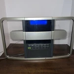 Brookstone Acousticlear Slcd V3.0 Fm Radio Aux Player Compact Shelf System. Fixed Price $17.99.