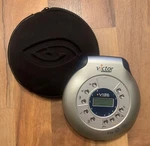 Portable MP3 Cd Player DMP206A Case Victor Reader Untested Silver W/ Black Zip. Fixed Price $16.50.