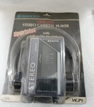 Vintage Sanyo MGP9 Blue.cassette Player With Adj HEADPHONE.1980'S.FOR Parts Only. Fixed Price $249.95.