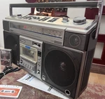 Hitachi TRK-8800RM Perdisco Radio Cassette Recorder Boombox Serviced Tested. Fixed Price $722.30.