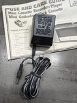 Vintage General Electric Mini Cassette Recorder 3-5300 Power & Manual. Fixed Price $11.99.