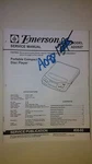 Emerson AD2527 Service Manual Original Repair Stereo Cd Player. Fixed Price $19.98.