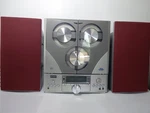 Fisher 3 Disc Cd Changer Am Fm Slim 2000 Radio Stereo W/ Remote & Speaker Covers. Fixed Price $119.96.