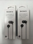 Lot 2-SONY MDR-EX15LP Premium Quality In Stereo Headphones Earbuds Black.. Fixed Price $16.99.