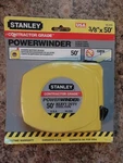Stanley 50' Contractor Grade Steel Tape Powerwinder * 34-255. Fixed Price $20.00.