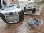 Delstar Black & White 5 Tv Am/fm Stereo Radio Cd Player Portable Boombox New.. Fixed Price $99.00.