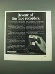 1969 Panasonic RQ-210S Tape Recorder Ad Beware. Fixed Price $17.99.