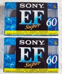 Sony Ef Super 60 Blank Tape - 2 Cassettes. Fixed Price $19.99.