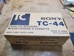 Original Sony TC-44 Cassette Recorder Box Packing Manual Paperwork Earphone Only. Fixed Price $24.95.