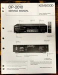 Kenwood DP-2010 Cd Player Service Manual *original*. Fixed Price $14.97.