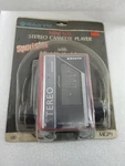 Vintage Sanyo MGP9 Red.cassette Player With Adj HEADPHONE.1980'S. For Parts Only. Fixed Price $249.95.