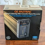 Nos Ge Fastrac Cassette Player Recorder 3-5324A W/original Packaging Read. Fixed Price $14.99.