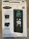 Jensen DR-115 Digital Voice Recorder With Microsd Card Slot New. Fixed Price $24.99.