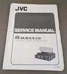 Jvc Model KD-2A/B/C/E/J/U Portable Stereo Cassette Deck Service Manual D-3648. Fixed Price $54.95.