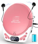 Greadio Discman Cd Player With Headphones, Portable Pink For. Fixed Price $36.79.