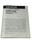 Denon DVM-3700 DVM3700 Service Manual **original**. Fixed Price $27.00.
