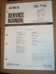 Aiwa Service Manual HS-T75 Radio Cassette Player. Fixed Price $9.98.