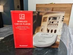 Brookstone Wireless Car Cd Player - Open Box Discman Fm Transmitter Retro 2001. Fixed Price $59.99.