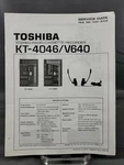 Toshiba Repair Service Parts Manual For 1986 Radio Cassette Recorder KT-4046. Fixed Price $11.00.