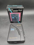 Vintage Radio Shack Stereo Cassette Player 14-1203 Bass Boost Auto Stop Black. Fixed Price $19.99.
