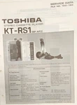 Toshiba KT-RS1 (RP-AF2) Portable Stereo Cassette Player Service Manual. Fixed Price $20.00.