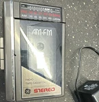 Ge 3-5470A Am/fm Stereo Portable Cassette Player Battery Operated Black. Fixed Price $29.00.