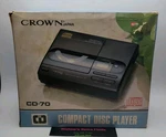 Vtg Japan Crown CD-70 1988 Portable Am Fm Radio Player. New For Repairs. Fixed Price $121.76.