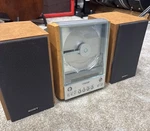 Sony CMT-EX1 Cd Player W/ Speakers Radio Am/ Fm Antenna Tested Video 2000. Fixed Price $650.00.