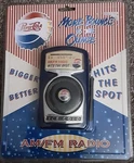 Vintage 1997 Pepsi Cola Am/fm Radio Portable. Fixed Price $24.49.