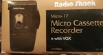 Radio Shack Vintage Microcassette Recorder / MICRO-17. Fixed Price $45.00.