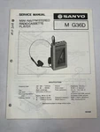 Sanyo G36D Mini Am/fm Stereo Radio Cassette Player. Service Manual. Japan 1983. Fixed Price $10.00.