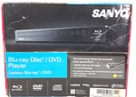 Sanyo Blu-ray Disc / Dvd Cd Player FWBP507FF Dolby Audio 1080P New. Fixed Price $64.88.