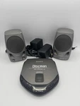 Sony D-171 Discman Personal Portable Cd Player With SRS-A33 Speakers Tested. Fixed Price $133.99.