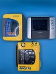 Sony Walkman Sports WM-F73, WM-FS191, And Casio EV-600 Headphones. Fixed Price $60.00.