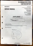 Sony D-E300AN -E301 -E305 -307 Cd Player Supp. Service Manual *original*. Fixed Price $9.97.