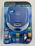 Lenoxx Sound CD-50 Portable Programmable Blue Compact Disc Player W/ Headphones. Fixed Price $24.95.