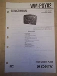 Sony Service Manual WM-PSY02 Walkman Radio Cassette Player Original Repair. Fixed Price $8.98.