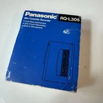 Panasonic Cassette Recorder Portable Tape Player RQL305 Vtg Turns Wbox-manual. Fixed Price $34.95.
