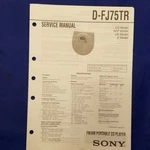 Sony D-FJ75TR Service Manual Original Paper Oem Repair Guide Usa. Fixed Price $37.44.