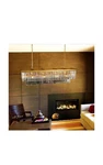 L39.4 W10.2 Gold Rectangle Modern Crystal Chandeliers Lighting Pendant Ceiling. Fixed Price $480.00.