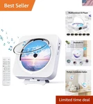 Compact Stereo Cd Player With Built-in Speakers & Fm Radio Modern White Design. Fixed Price $41.79.