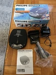Philips Magnavox Az 7463/17T 10 Second Esp Portable Cd Player W/ Accessories Vtg. Fixed Price $34.99.