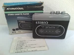 Working Vtg International AK-18 Stereo Cassette Player W/ Box Manual Showa. Fixed Price $125.94.