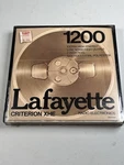 Lafayette 1200 Criterion Xhe Low Noise High Output Vintage Reel To Tape 7". Fixed Price $17.00.