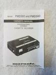 Original Brand New Marantz PMD340 & PMD360 Owners Manuals. Fixed Price $15.00.